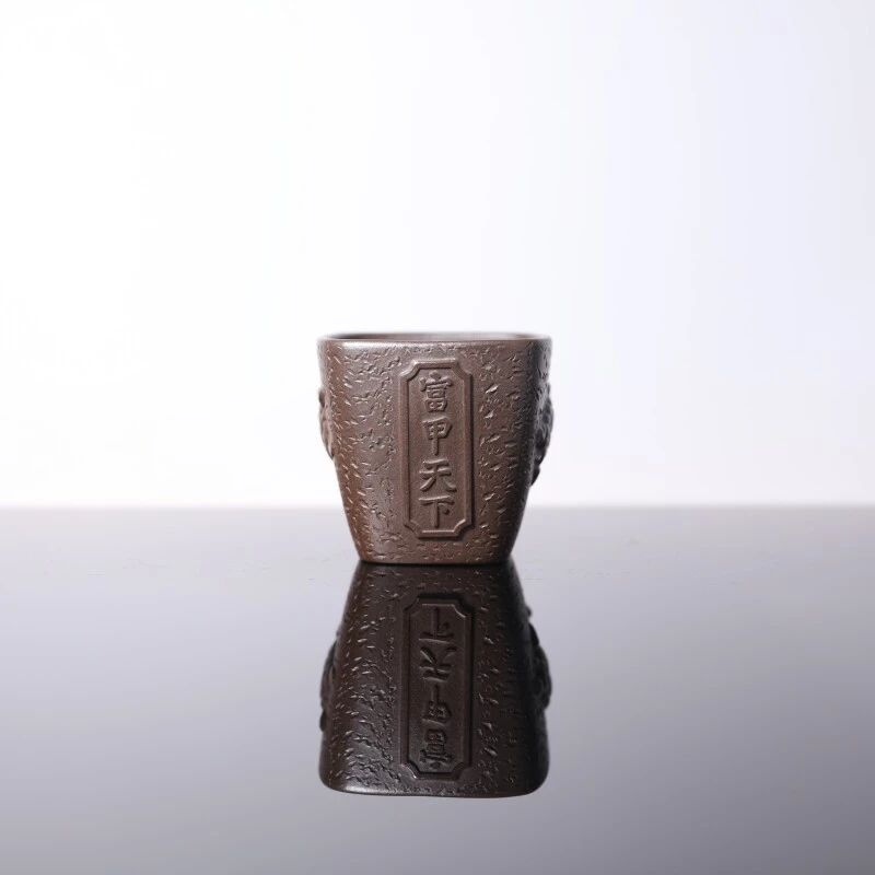 【前墅龙窑丨富甲天下 】羡砂 紫泥 约180CC 紫砂主人杯