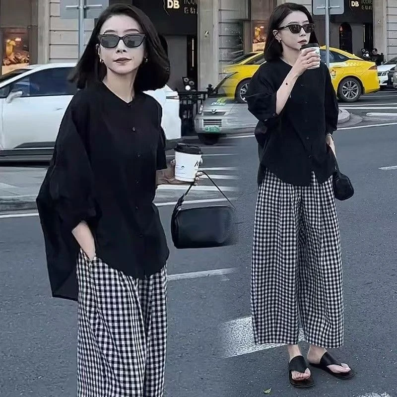 200斤胖mm休闲套装女士大码宽松显瘦遮肉洋气质妈妈运动服两件套