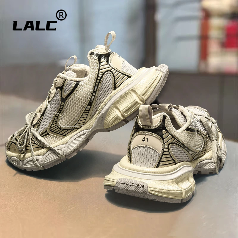 3xl老爹鞋女款复古做旧秋季新款情侣厚底增高运动鞋走秀款男