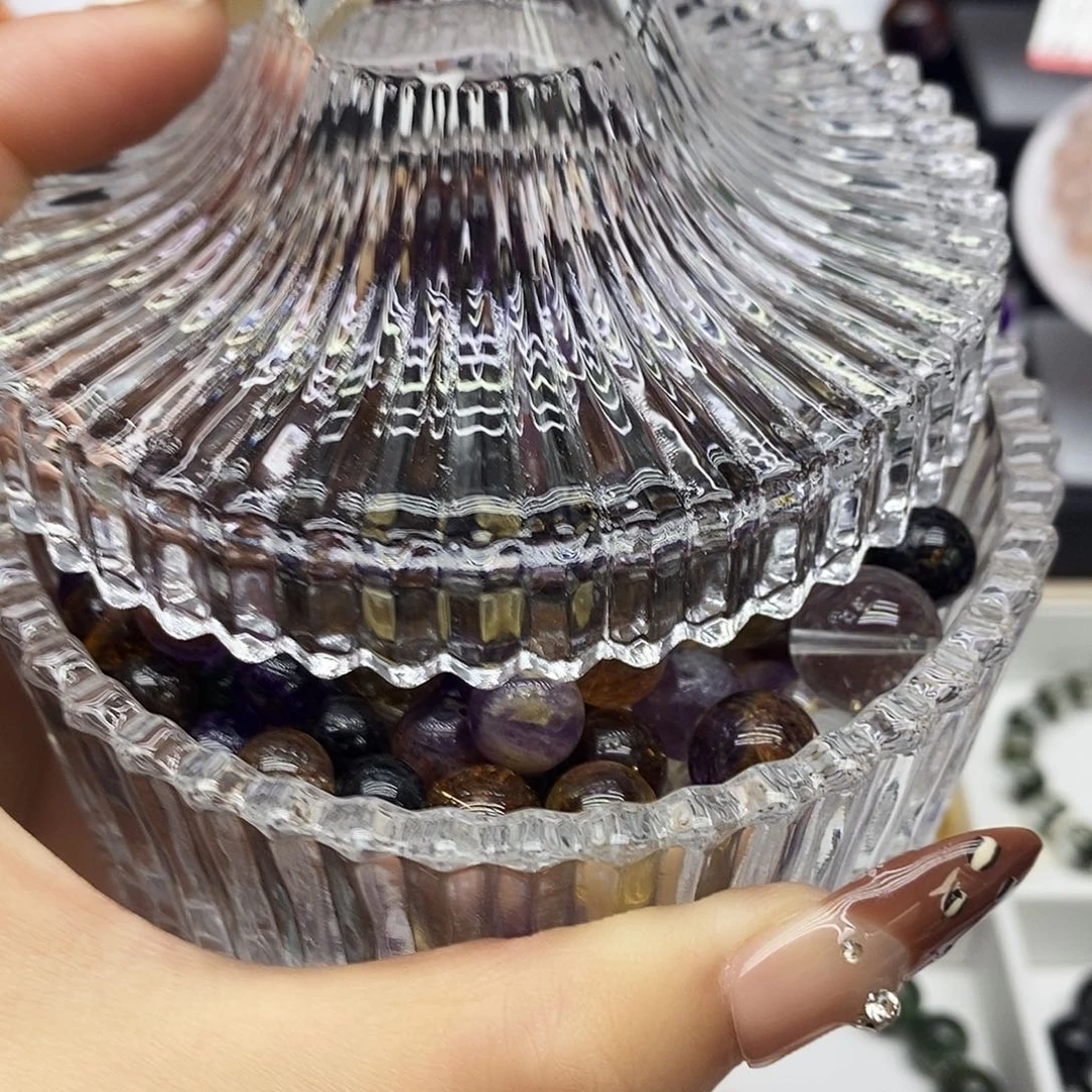 水晶手链未镶嵌天然单珠 颜色随机 微瑕介意慎拍