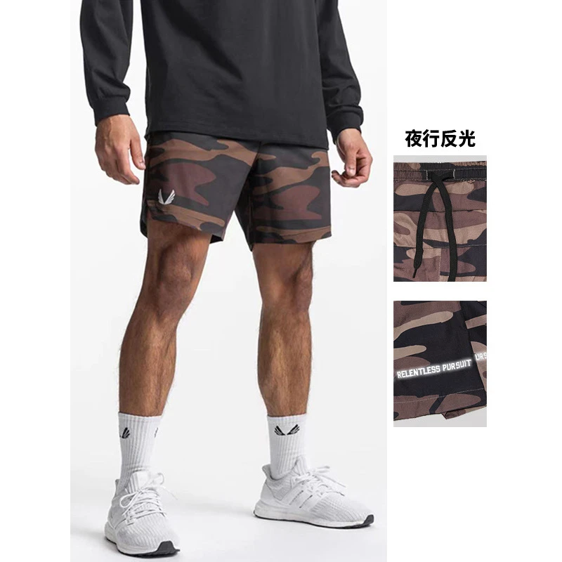 夏季男士短裤外穿美式多口袋速干运动裤健身跑步训练深蹲篮球裤