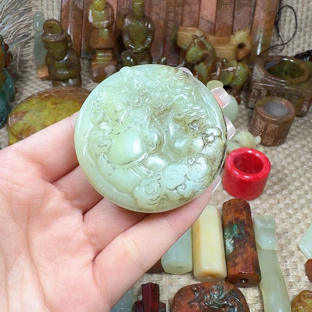 白玉菩提吊坠挂件