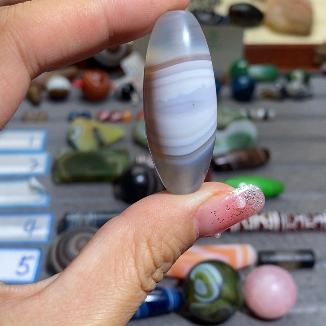 脆***生玛瑙/玉髓合金颈饰