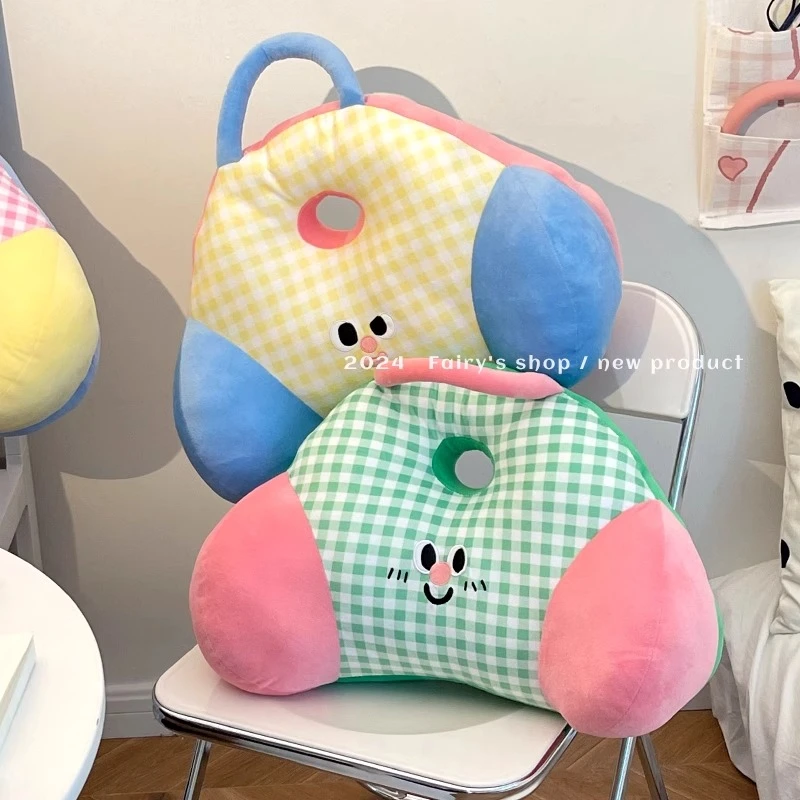可爱卡通办公室腰靠靠垫久坐神器腰枕靠枕椅子护腰靠背垫午休抱枕