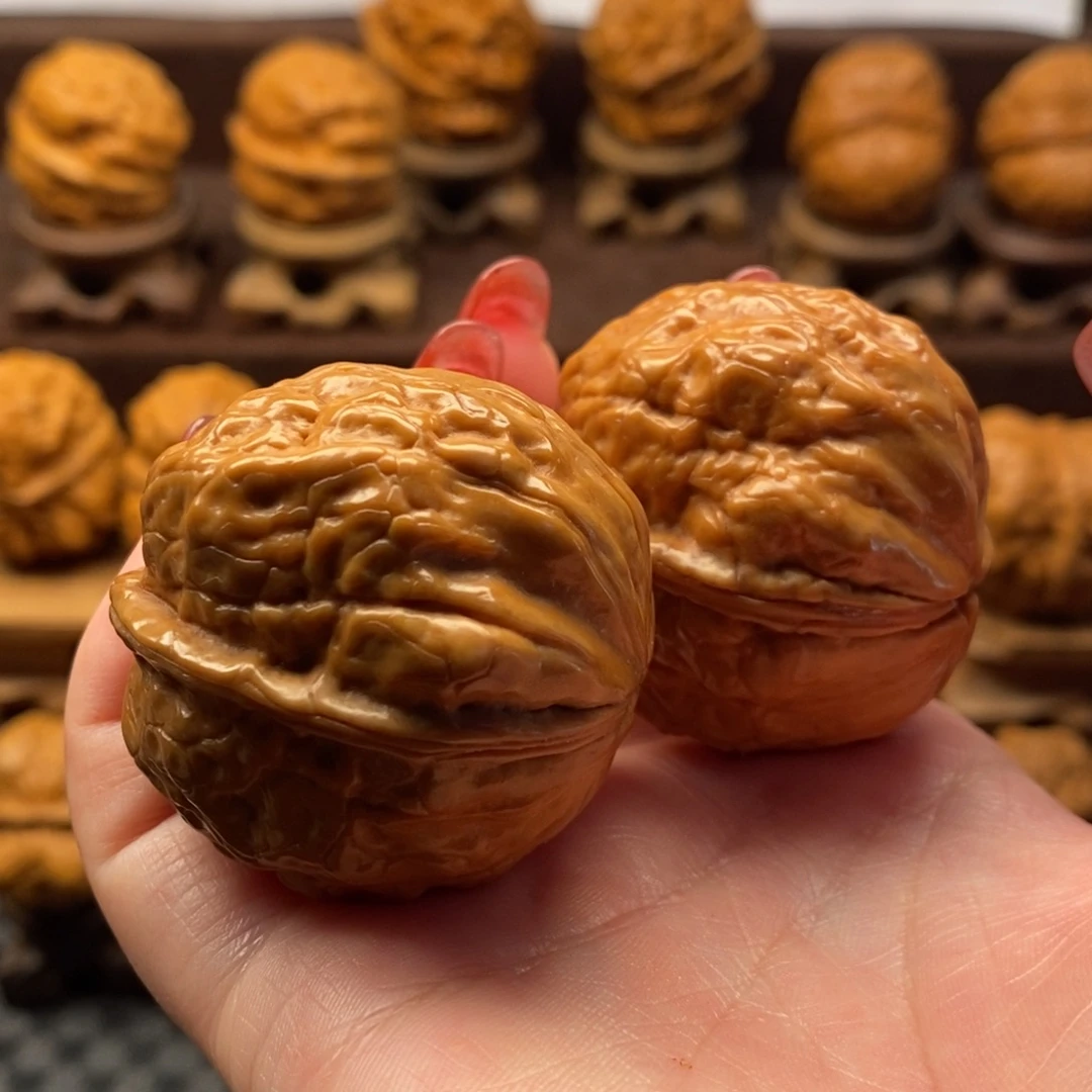 文玩核桃把件41玉甲金蟾