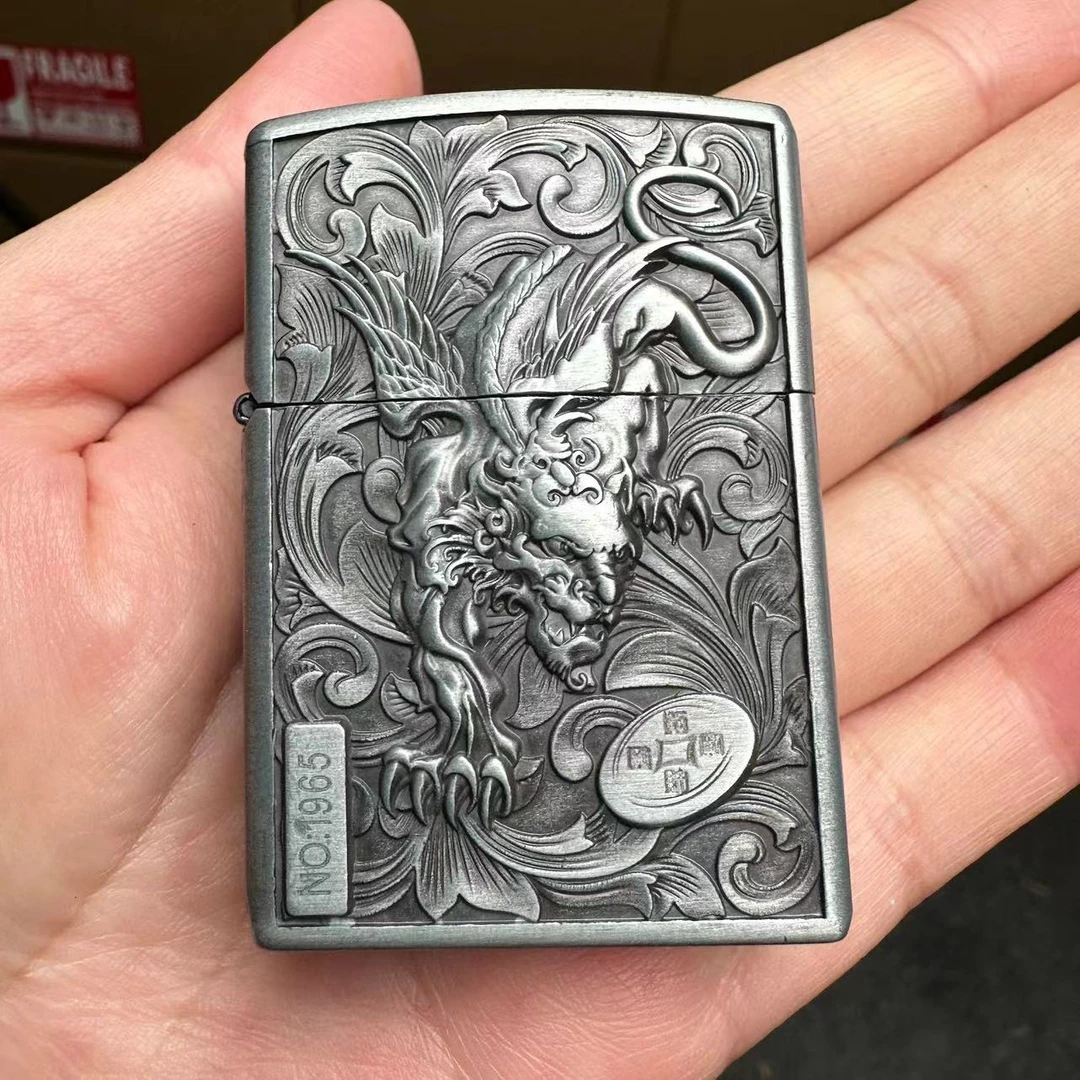 财色双收煤油打火机本色（需自行加油）z