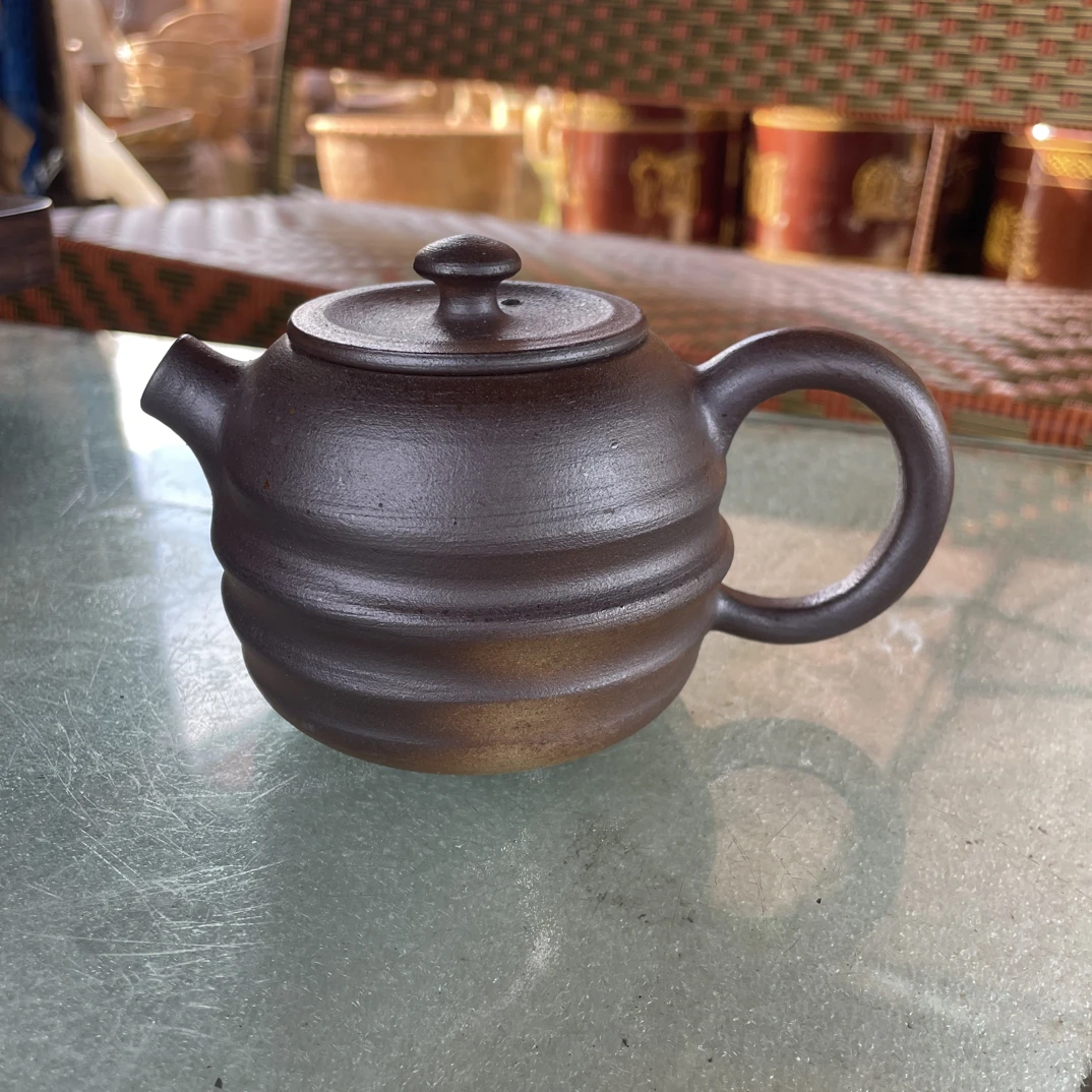 非遗手工无秞柴烧粗陶高端泡茶壶230毫升左右容水量