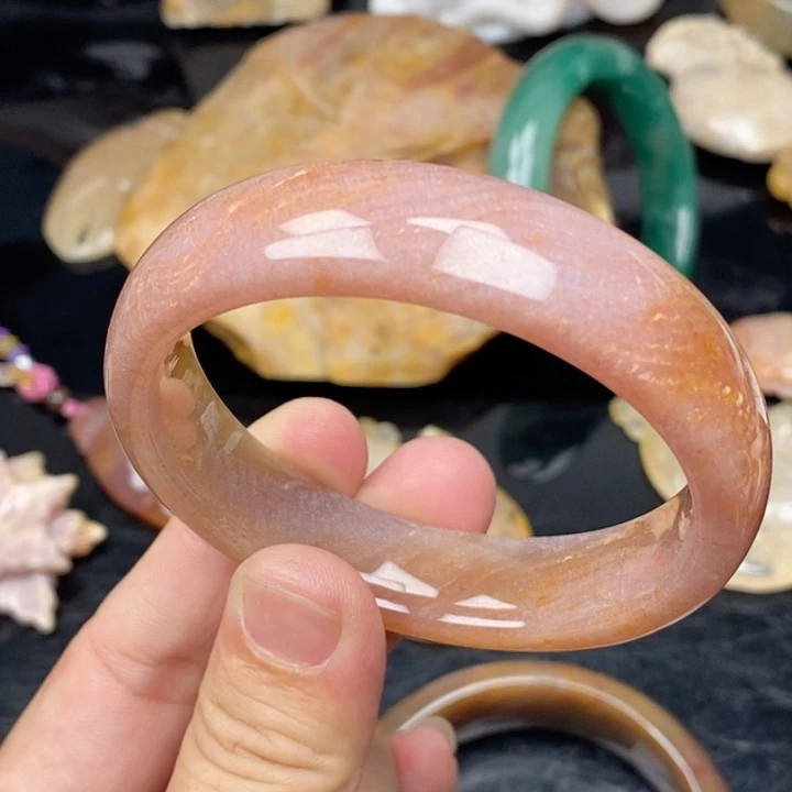 硅化珊瑚（珊瑚玉）手镯未镶嵌55