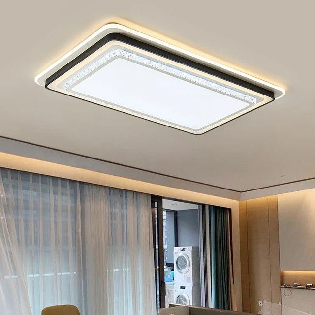 客厅灯LED吸顶灯简约现代大气2025年新款餐厅卧室智能水晶灯具