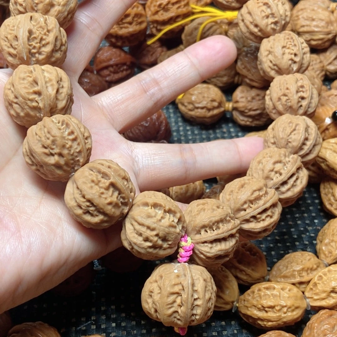 手串桃核白茬磨盘手持