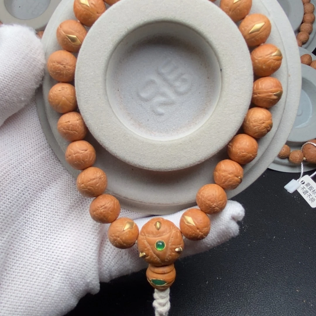 凤眼菩提吊坠11.5mm精工镶嵌