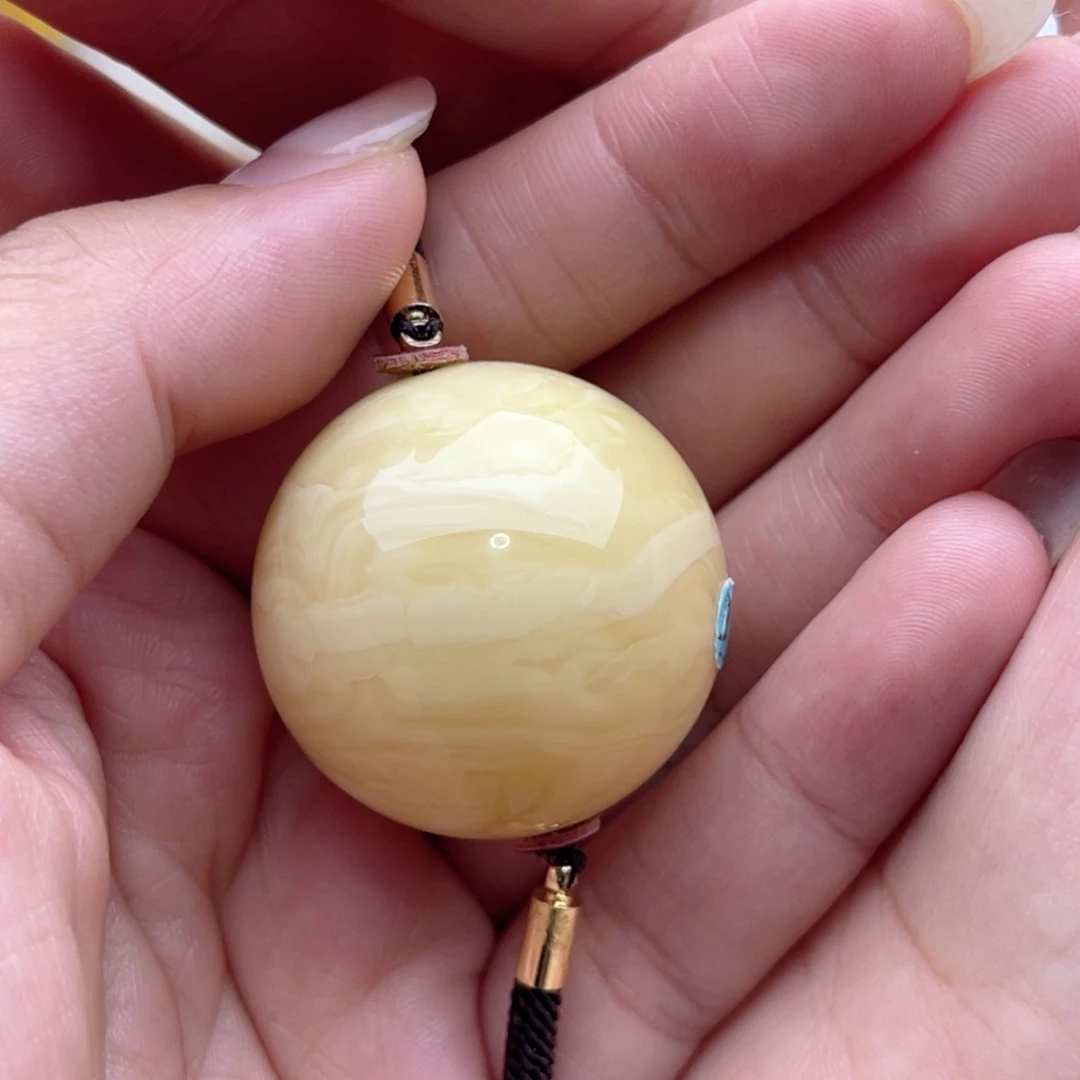 未镶嵌琥珀裸石旺***星蜜蜡圆珠梦