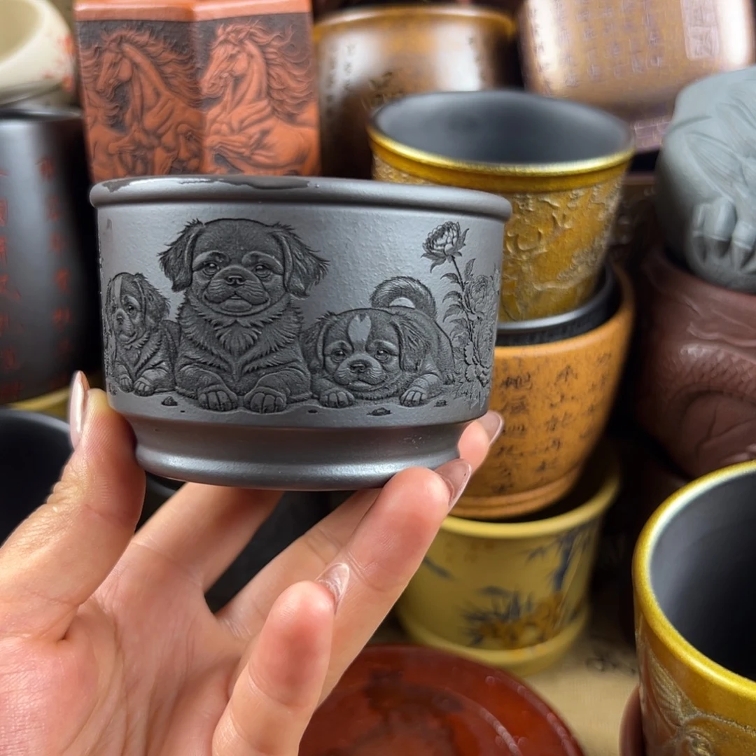 紫砂茶杯紫砂紫砂