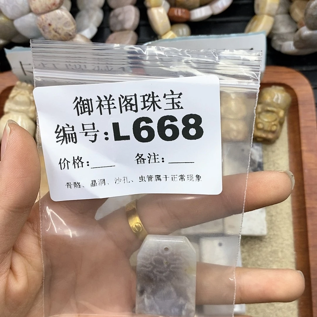 硅化珊瑚（珊瑚玉）L未镶嵌知***甲