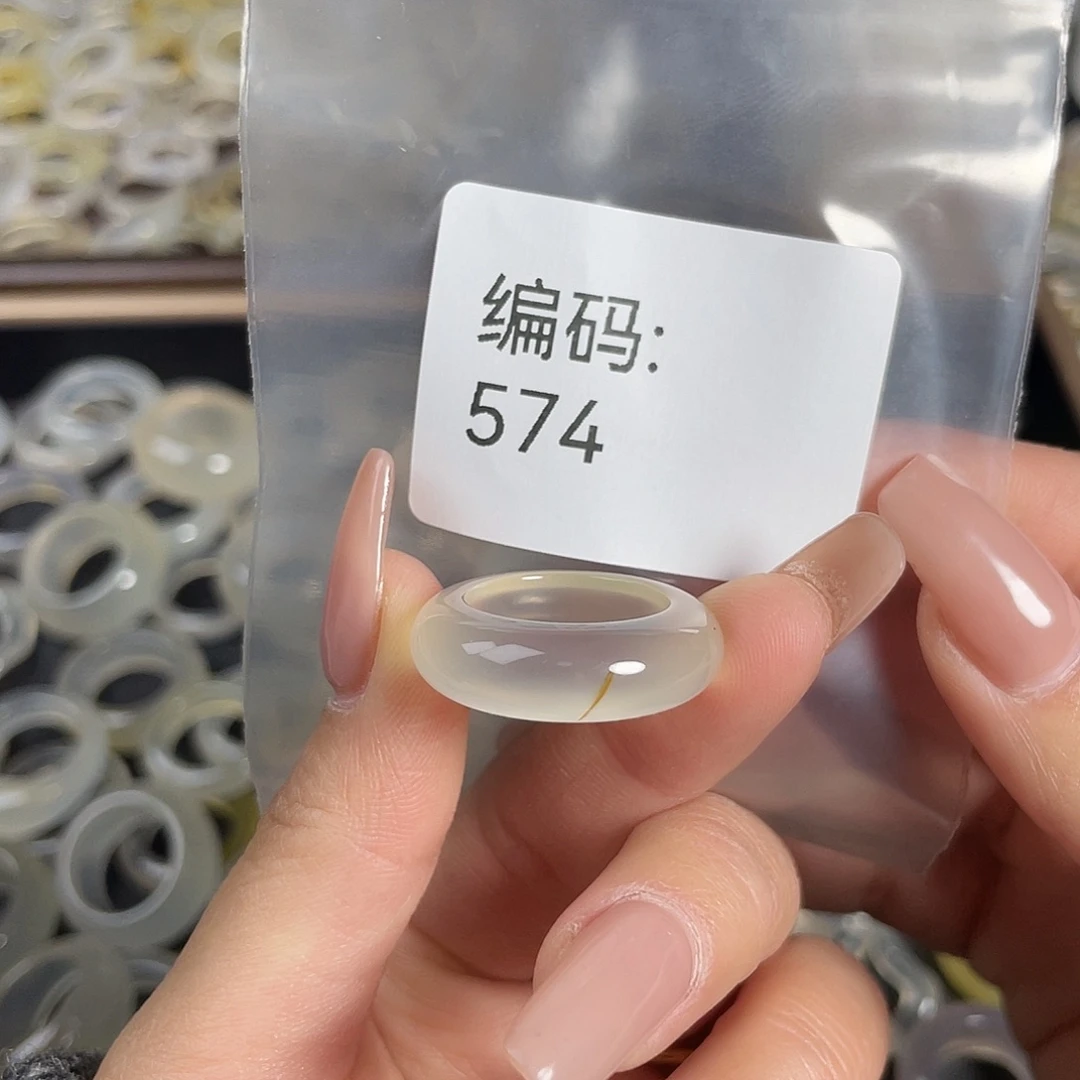 玛瑙/玉髓未镶嵌戒指574港12