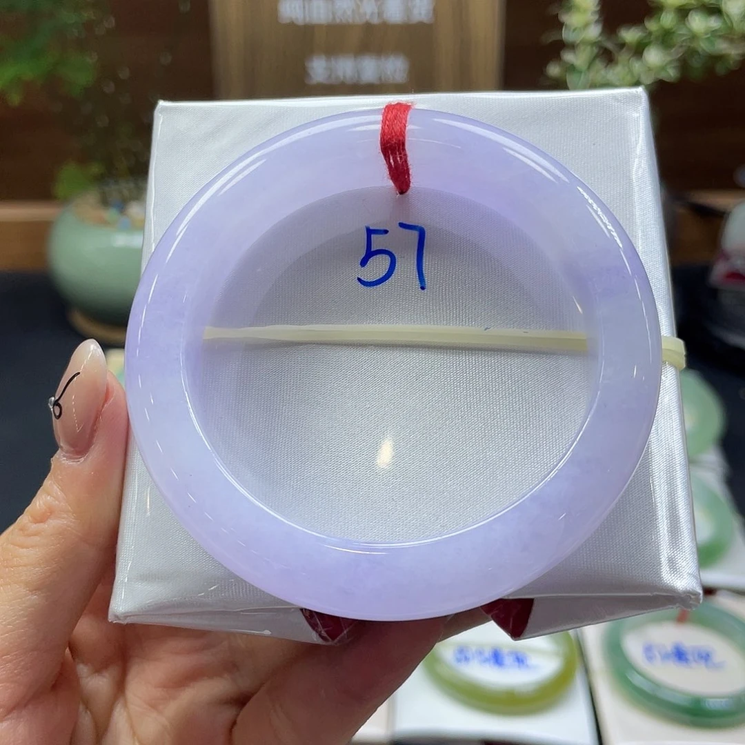 翡翠未镶嵌手镯53 号