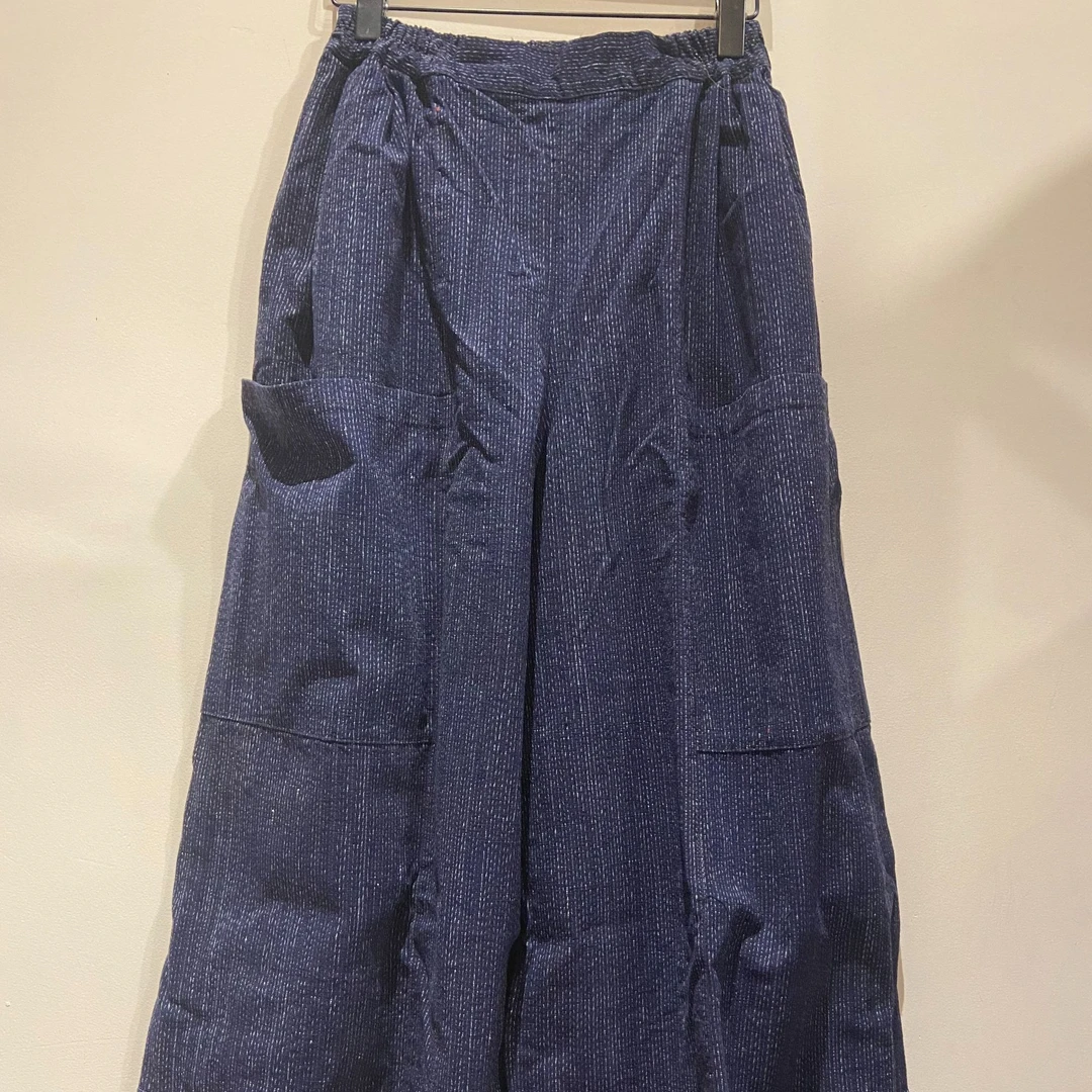 桑在云间  春归老布重工阔腿裤