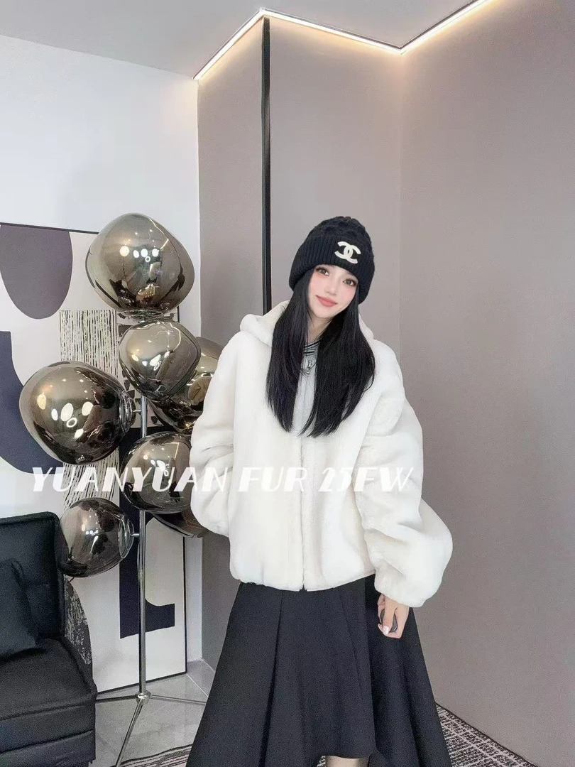 【媛媛推荐】XIASIQING｜25FW 2553 新款时尚休闲皮毛一体外套