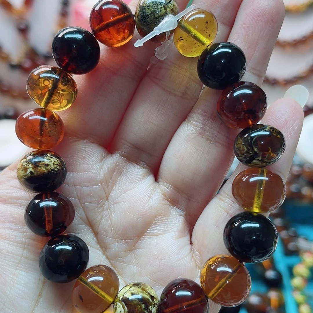 手链琥珀未镶嵌琥珀13多宝