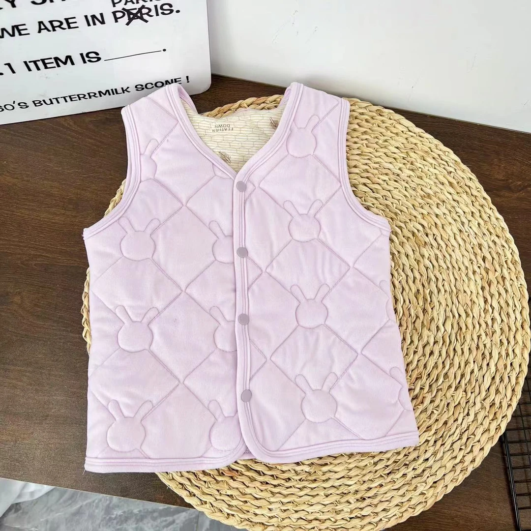 【米果妈】儿童2025秋冬新款保暖马甲B0838