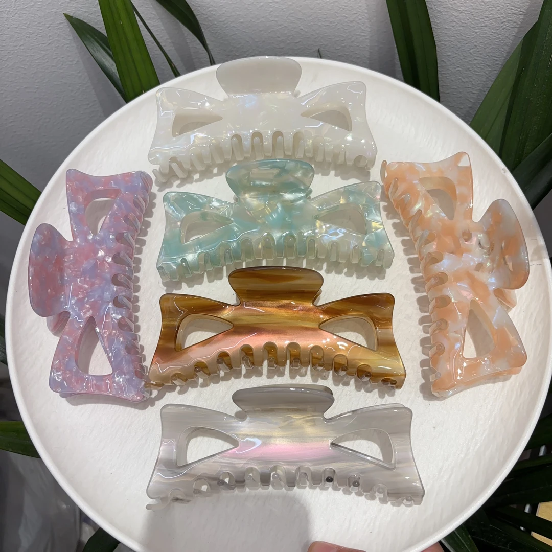 新款醋酸大猫大抓夹（包扣13公分抓4指半）鲨鱼夹大号抓夹