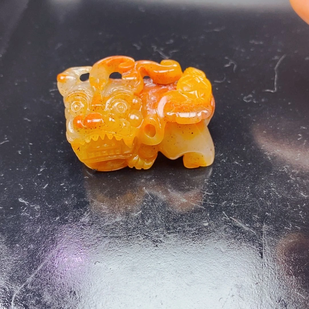 石英质玉（黄龙玉）未镶嵌项链