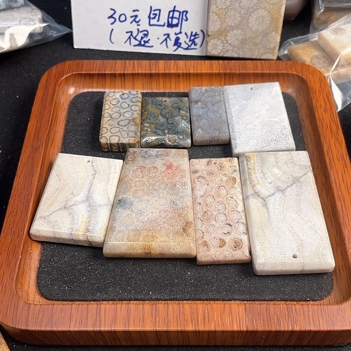 硅化珊瑚(珊瑚玉)吊坠(不含链)未镶嵌┢****┦