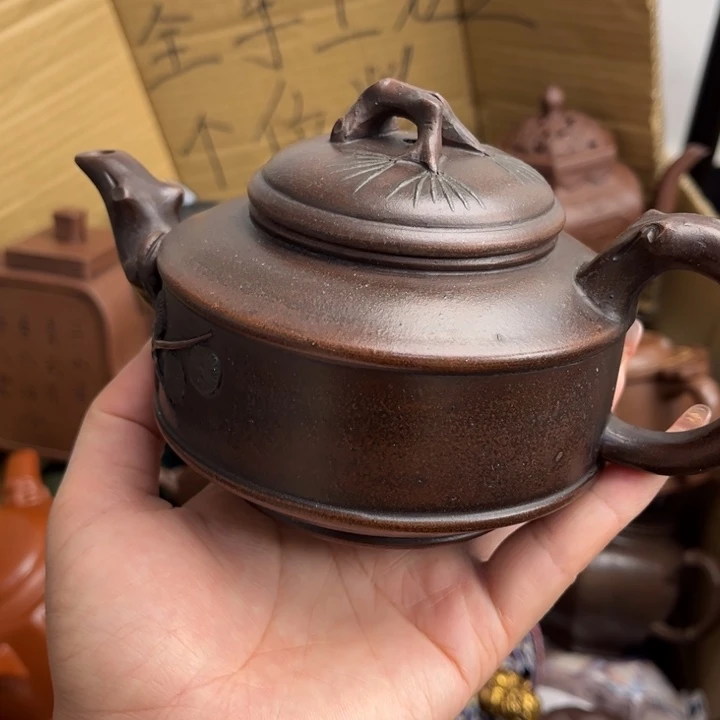 茶壶段泥紫砂壶是