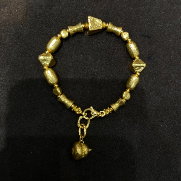 足金999【手工锤纹】金手串28.97克
