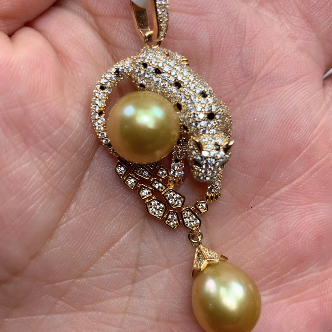 海水珍珠颈饰银S925镶嵌