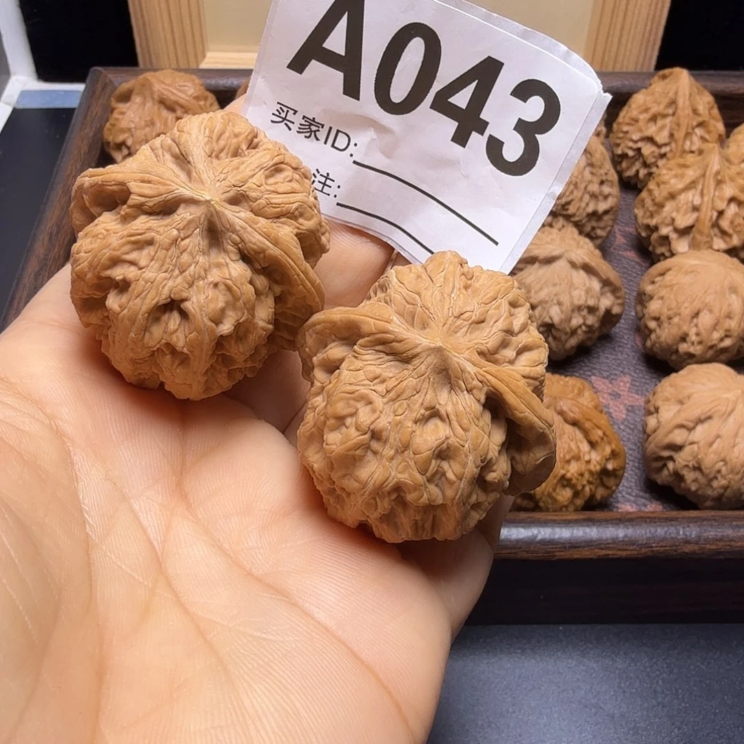 把件文玩核桃42尺黄尖儿大粗筋A043