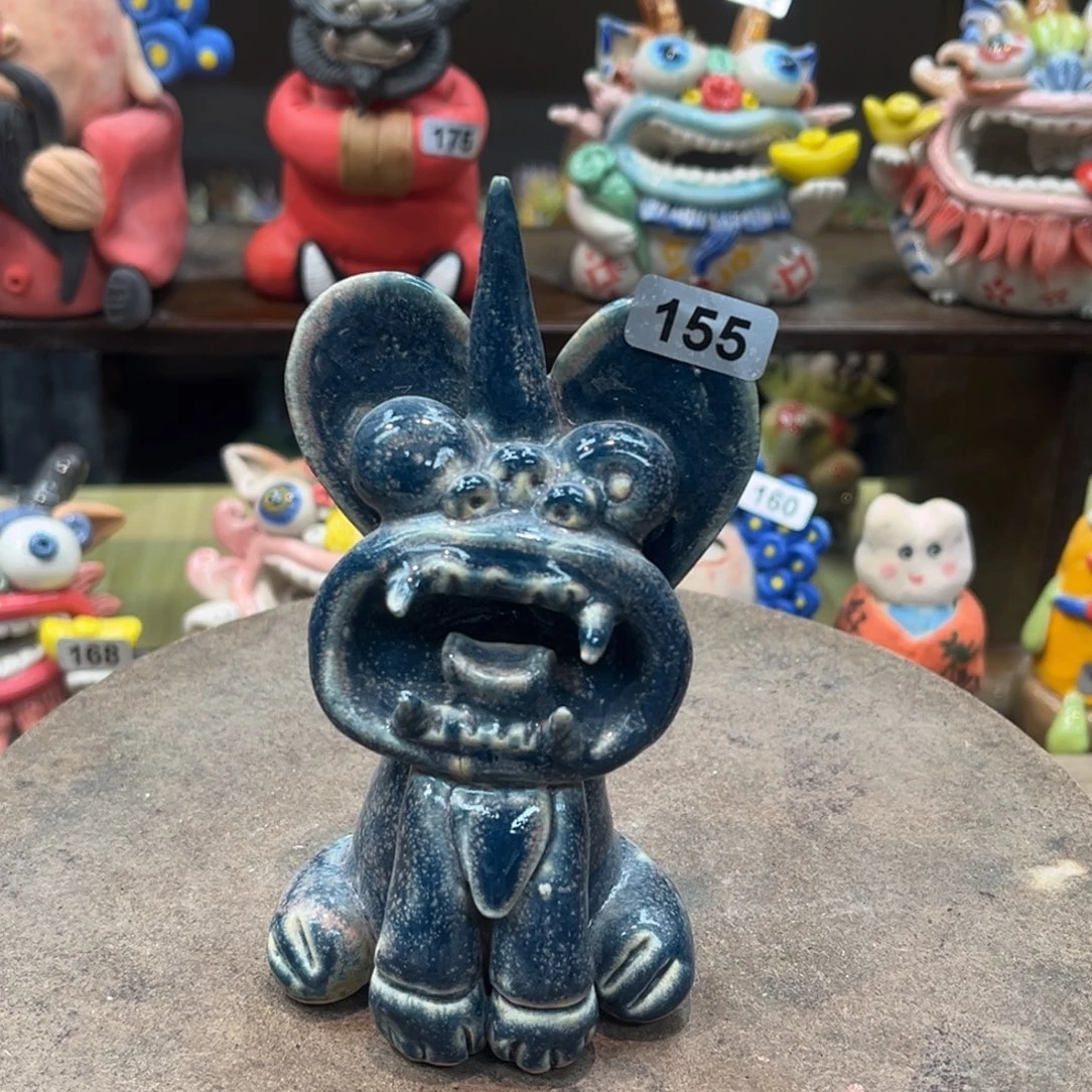 陶瓷纯手工抽象陶瓷摆件155