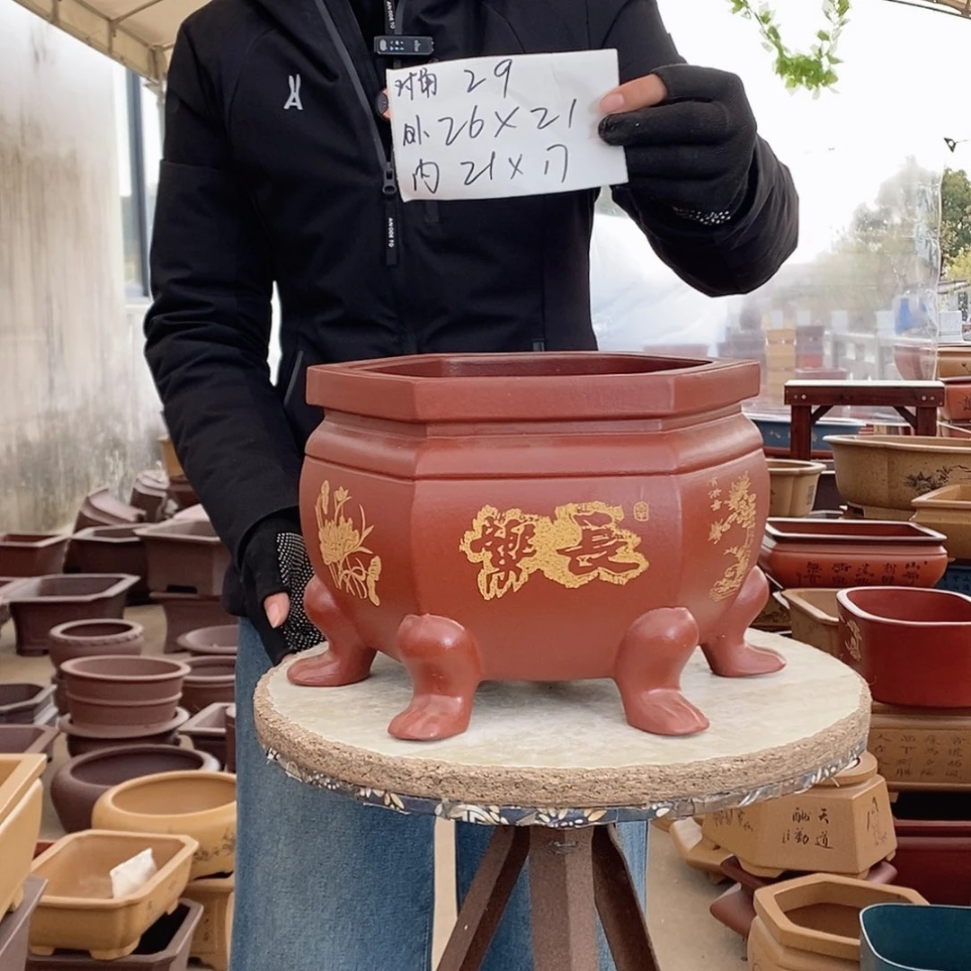 紫砂花盆紫砂花盆