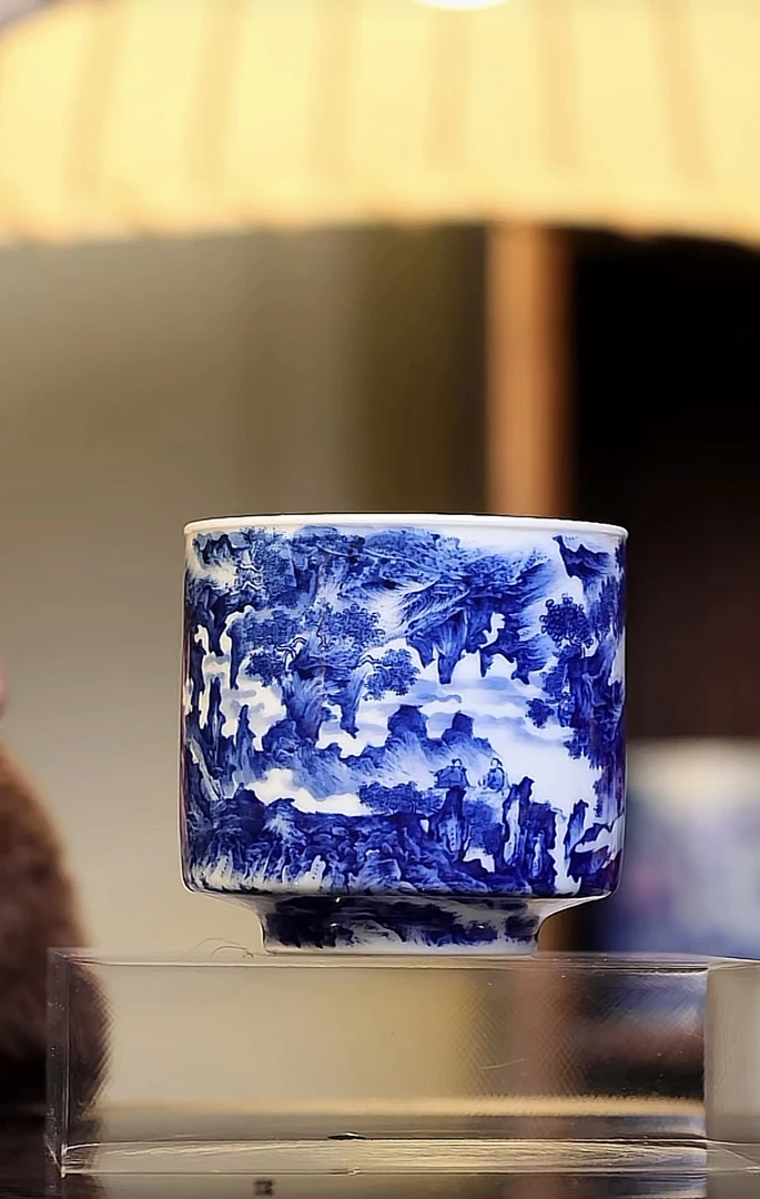 寻山晓隐仙山玉洞闻香杯