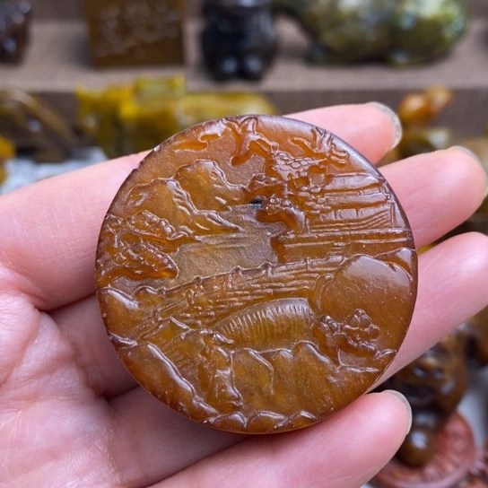 蛇纹石玉未镶嵌颈饰119