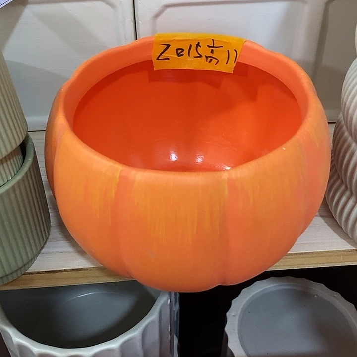 摆件陶盆有孔 微瑕介意勿拍