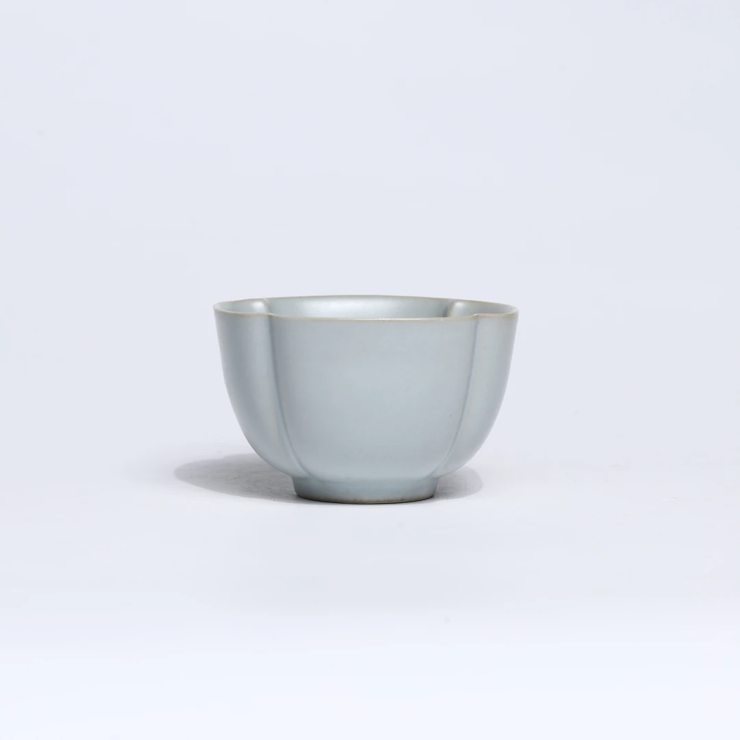 【非遗茶空间】陶瓷汝窑四方杯DC-739