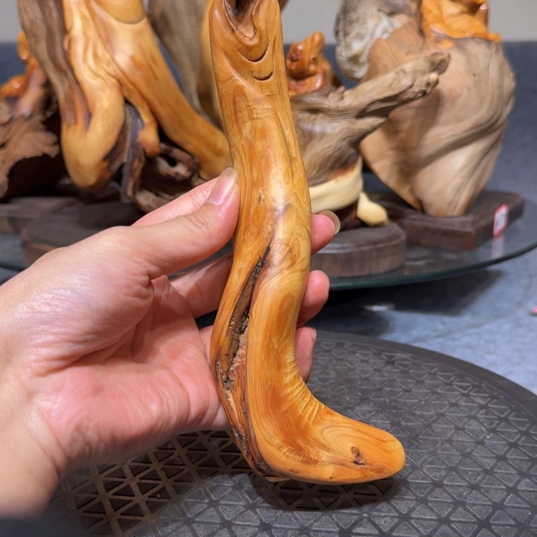 柏木（崖柏）赶**贝崖柏手把件摆件