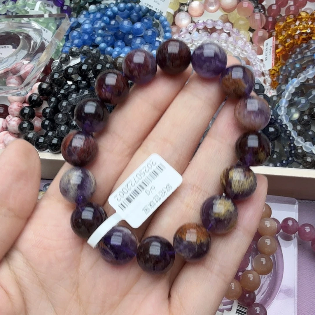 未镶嵌水晶手链紫幽灵13.2mm