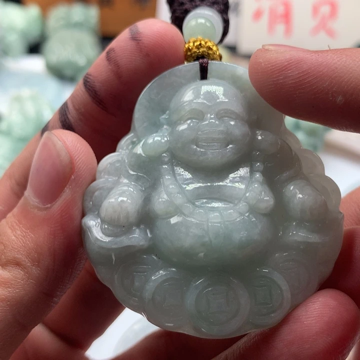 翡翠未镶嵌颈饰保真天然a货翡翠