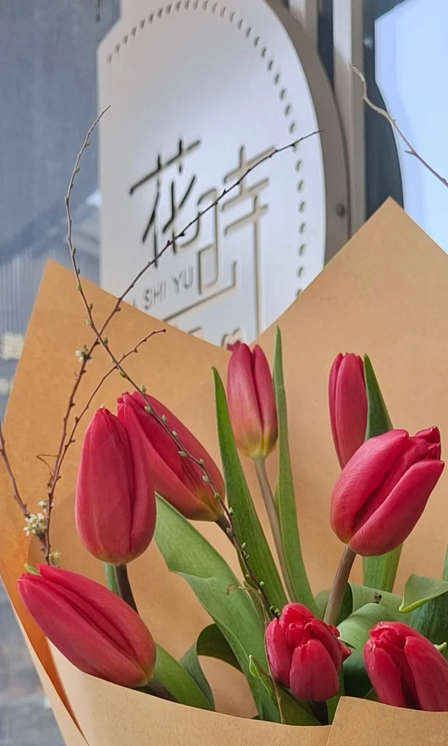 女神带香味郁金香送朋友卧室装饰鲜花断头折枝理赔玛格丽特