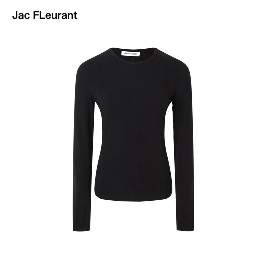 JAC FLEURANT 袖口刺绣LOGO基础打底衫