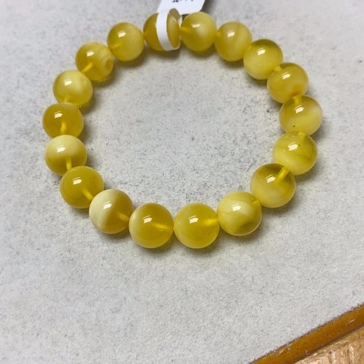 蜜蜡未镶嵌裸石串