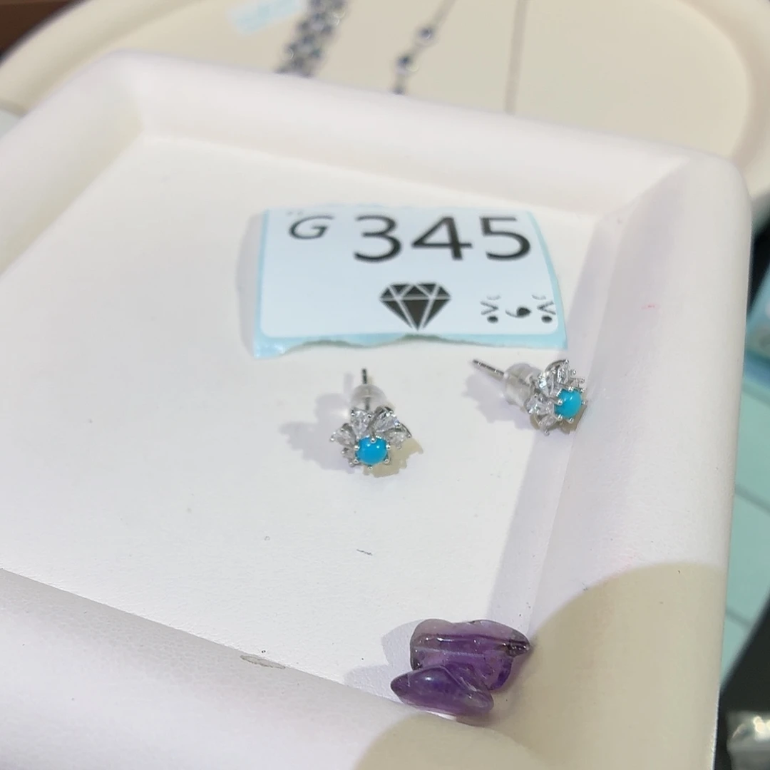 银S925镶嵌水晶珠宝半成品