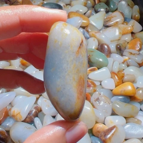 和田玉未镶嵌颈饰36克