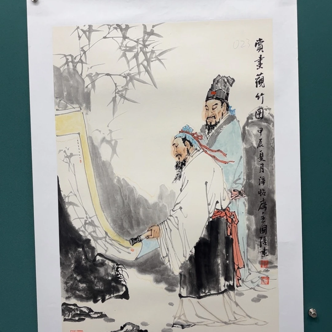 国画艺术家真人手绘