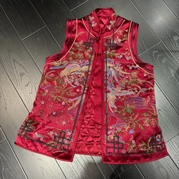 7018《丹姐推荐》新中式重工马甲民族风马夹