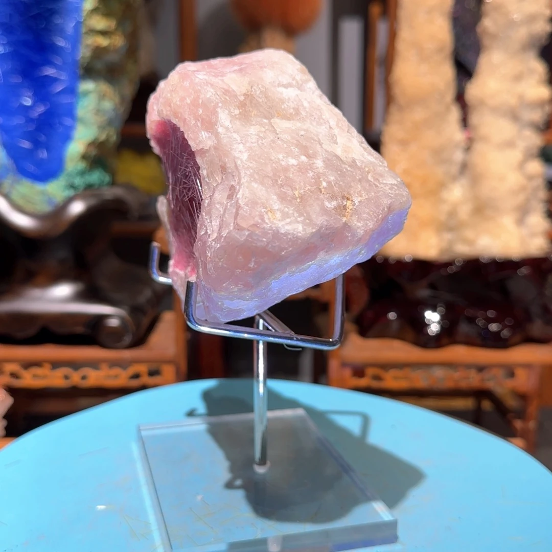 我***克摆件粉晶111111111111