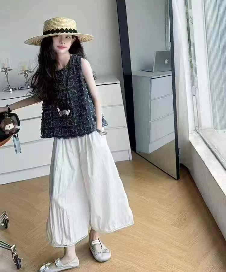 女大童夏款牛仔套装