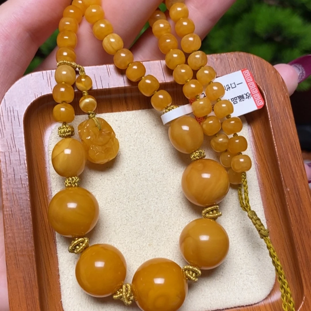 【闪购商品】蜜蜡颈饰未镶嵌项链